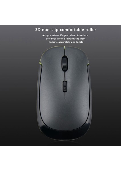 Kablosuz Fare, Mini Taşınabilir Fotoelektrik Sessiz 2.4g Oyunlar ve Ofis Için Ultra Ince Fare (Siyah) (Yurt Dışından) modelleri