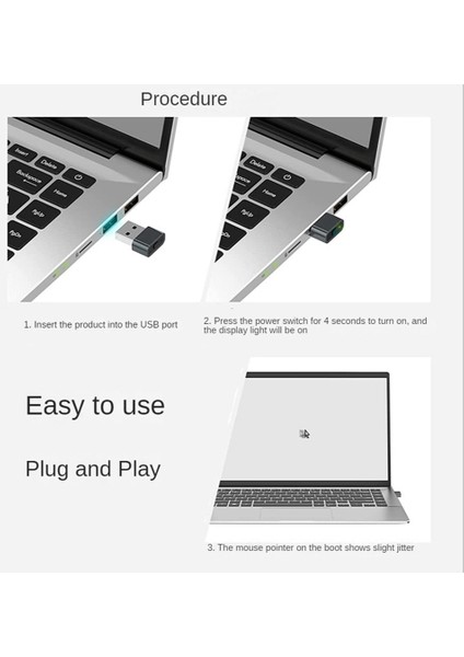 Adet USB Fare Taşıyıcı USB Fare Jiggler Sanal Fare Uykuya Girmeyi Önleyin Hareket Imleci Bilgisayar Kilit Ekranını Önleyin (Yurt Dışından)