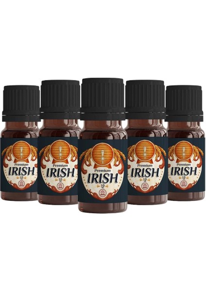 Sek Aroma 5 Adet Tek Kullanımlık Irish Premium Malt Hazır Karışım Viski Kiti-Irish Premium Malt Hazır Karışım Viski Aroması 10 ml+Test Kiti Hediyeli