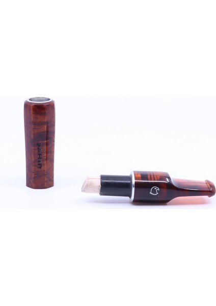 9mm Filtreli 8mm Uçlu Akrilik Saplı Sigara Ağızlığı - Kahverengi - 0756 fırsatları