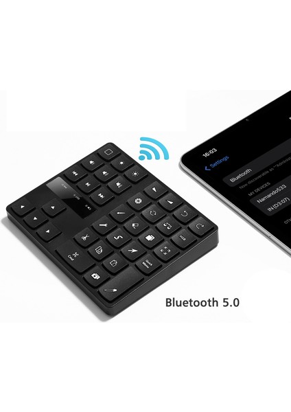 Bluetooth Çizim Tuş Takımı, Procreate Için 35 Tuşlu Şarj Edilebilir Kablosuz Klavye ve Çizim Kısayolları Grafiği (Yurt Dışından)