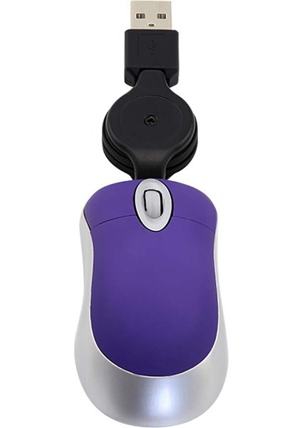 Mini USB Kablolu Fare Geri Çekilebilir Minik Küçük Fare 1600 Dpı Optik Kompakt Seyahat Fareleri Windows 98 2000 Xp Vista Sürümü (Yurt Dışından) fırsatları