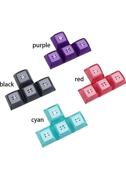 Ema Profili Wasd Yön Okları Tuşları Klavye Tuşları Arka Işık Klavye Tuşları Cherry Mx Anahtarları Mekanik Klavye Anahtar Kapağı, Pembe (Yurt Dışından)