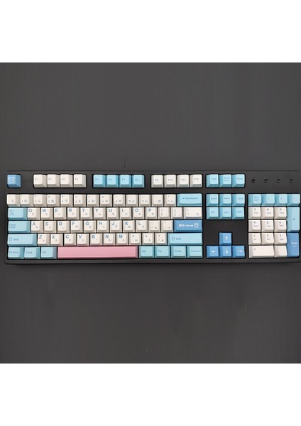 141 Tuşları Süt Kapak Keycaps Kiraz Profili Pbt Klavye Tuş Boya Alt Klavye Tuşları Kiraz Mx Anahtarı Mekanik Klavye (Yurt Dışından)