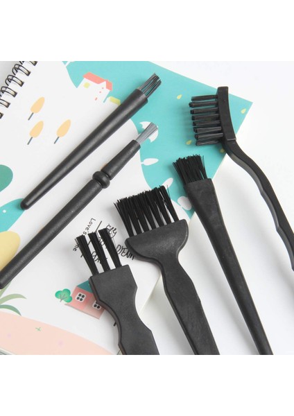 12 Parça Plastik Saplı Naylon Anti Statik Fırçalar Bilgisayar Klavyesi Için Küçük Taşınabilir Temizleme Klavye Fırça Seti (Yurt Dışından)