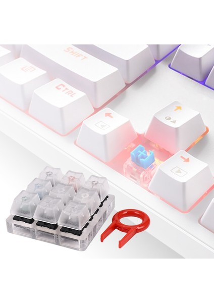 Akrilik Klavye Test Cihazı 9 Cherry Mx Anahtarları Için Şeffaf Plastik Klavye Tuş Örnekleyici (Yurt Dışından) fiyatları