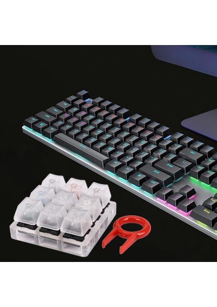 Akrilik Klavye Test Cihazı 9 Cherry Mx Anahtarları Için Şeffaf Plastik Klavye Tuş Örnekleyici (Yurt Dışından) modelleri