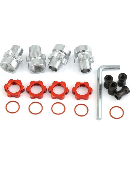 Metal 12MM Ila 17MM Kamalı Tekerlek Altıgen Hub Adaptörü SLASH2WD Stampede Bandit 4WD Rc Araba Parçaları Siyah (Yurt Dışından)