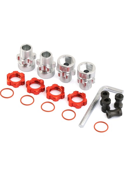 Metal 12MM Ila 17MM Kamalı Tekerlek Altıgen Hub Adaptörü SLASH2WD Stampede Bandit 4WD Rc Araba Parçaları Siyah (Yurt Dışından)