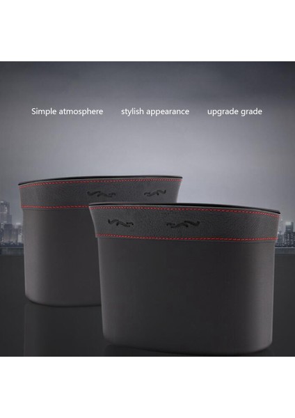 Yeni Araba Çöp Kutusu Tutucu Otomobil Saklama Çantası Aksesuarları Oto Kapı Koltuk Arka Visor Çöp Kutusu Siyah (Yurt Dışından)