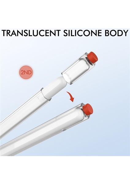 2 Kılıf Için Dokunmatik Yüzey Stylus Kalem Koruyucu Kapak Silikon Kılıf Kol Taşınabilir Kılıfı Si Kılıf Kapak-Turuncu (Yurt Dışından) fırsatları