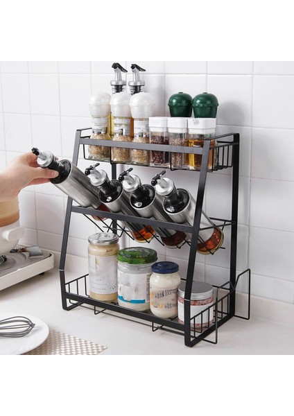 Baharat Rafı Üç Katmanlı Baharat Rafı Tutucu Masa Üstü Organizatör Mutfak Dolabı Için Baharat Rafı (Yurt Dışından) fırsatları