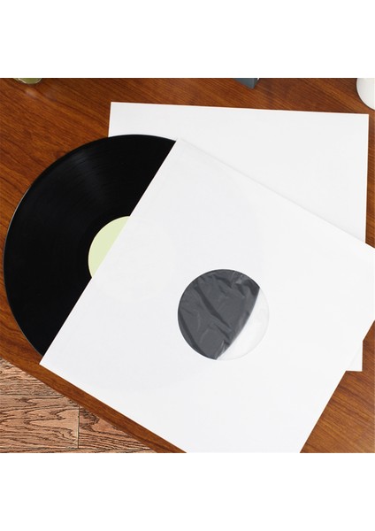 20 Parça 12 Inç Lp Kayıt Kapağı Açılıp Kapanabilir Dış Kollu Kağıt Torba Vinil Kayıt Saklama Torbaları (Yurt Dışından)