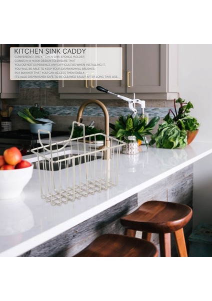 Mutfak Süngeri Tutucu, Lavabo Sepeti Lavabo Fırçası Süzgeç Raf Lavabo Organizatör Aksesuarları (Yurt Dışından) modelleri