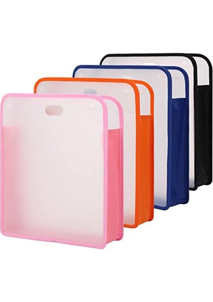Adet 15.8X13X3 Inç Koleksiyon Defteri Kağıdı Depolama Organizatör Kutusu, Genişletilebilir Kağıt Folyo 12X12 Yaprak, Kart Stoğu Için (Yurt Dışından)