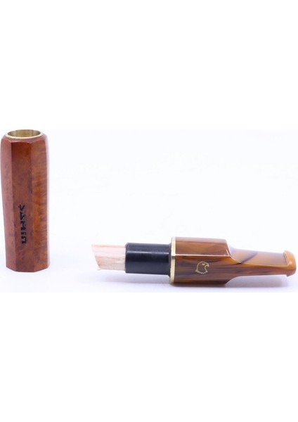 9mm Filtreli 8mm Uçlu Akrilik Saplı Sigara Ağızlığı - Kahverengi - 0763 fırsatları
