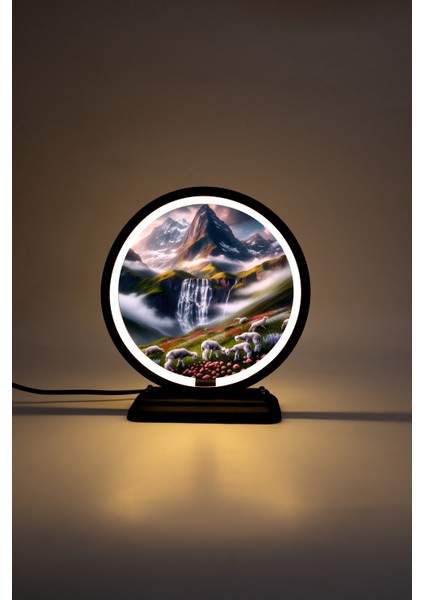 Doğa Temalı Dekoratif Masa Lambası