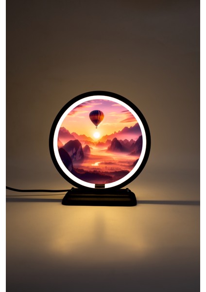 Uçan Balon Temalı Dekoratif Masa Lambası