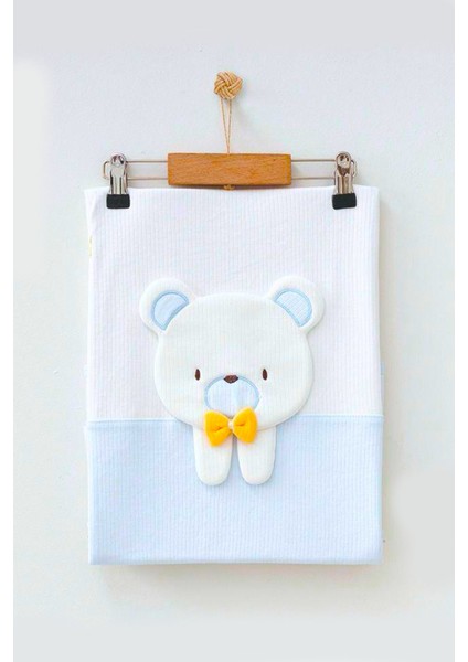 Baby Bear Aksesuarlı Lüxs Penye Battaniye Bebek Battaniye