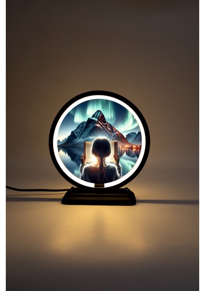 Kız Temalı Dekoratif Masa Lambası