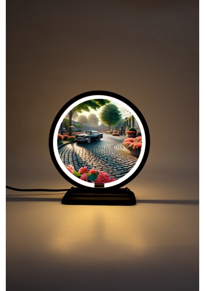 Araba Temalı Dekoratif Masa Lambası