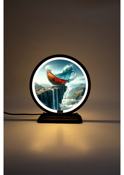 Bardak Temalı Dekoratif Masa Lambası