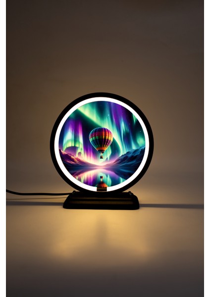 Uçan Balon Temalı Dekoratif Masa Lambası