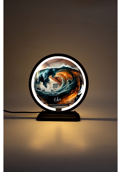 Bardak Temalı Dekoratif Masa Lambası