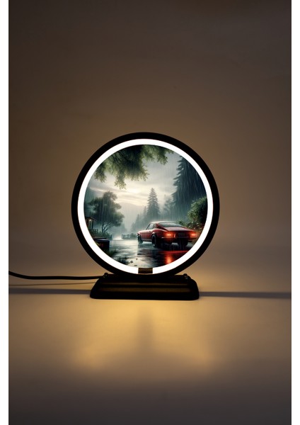 Araba Temalı Dekoratif Masa Lambası