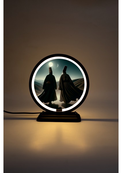 Derviş Temalı Dekoratif Masa Lambası