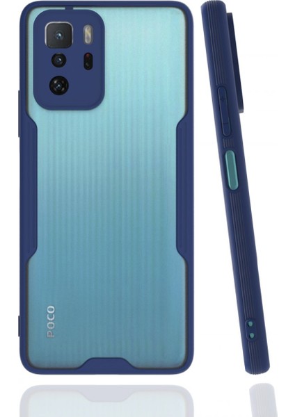Xiaomi Poco X3 Gt Kılıf Platin Silikon - Lacivert 300099