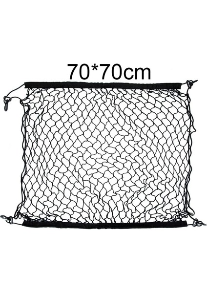 70X70 Kia Sportage Ql Için Araba Örgü Kargo Ağı Tutucu Gövde Oto Elastik Depolama 4 Kanca Organizatör (Yurt Dışından)