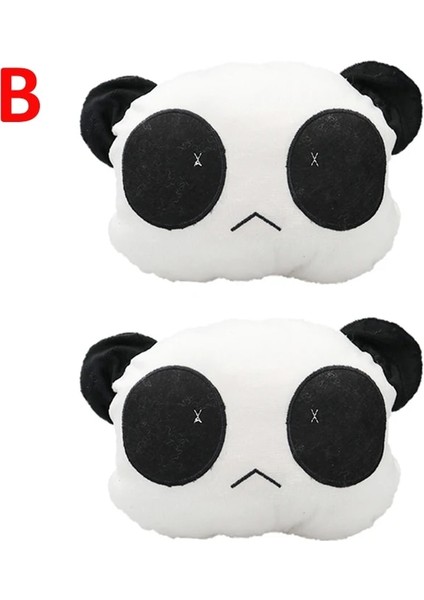 2 Adet B Tarzı Artoon Araba Boyun Yastığı Sevimli Panda Kafalık Boyun Desteği Boyun Yastığı Baş Desteği Kemik Klozet Kapağı Araba Aksesuarları (Yurt Dışından)