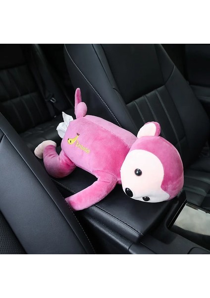 Kahverengi Renault Megane 2 Için 3 Duster Logan Cli Laguna 2 Sandero Sceaptur Fluence Kangoo Armr Maymun Karikatür Araba Doku Kutusu (Yurt Dışından) fırsatları