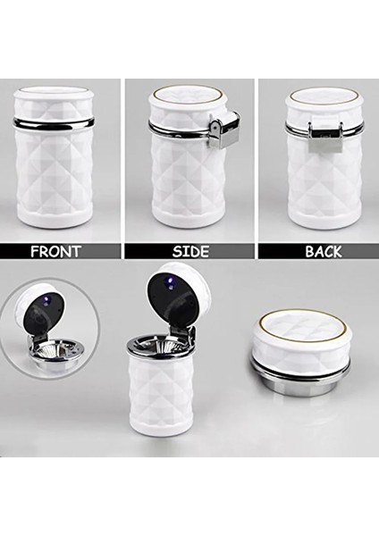 Siyah Araba Aksesuarları Taşınabilir LED Işık Araba Küllük Evrensel Sigara Silindir Tutucu Araba Styling (Yurt Dışından) fırsatları