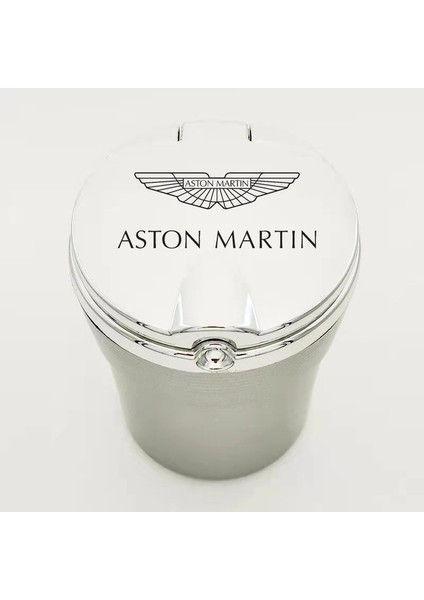 Altın LED Işıkları ile Araba Logo Yaratıcı Kişilik Aston Martın Db9 DB11 Dbs V8 Vantage V12 Vantage Araba Aksesuarları Için Küllük (Yurt Dışından)