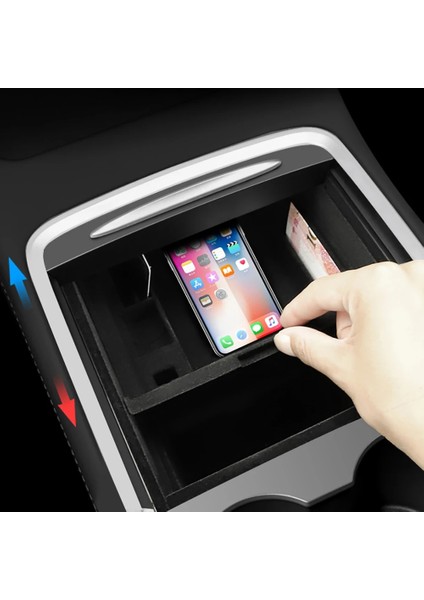 Tip C-Gizli Kutu Merkezi Kolçak Saklama Kutusu Organizatör Merkezi Konsol Akın Abs Organizatör Öncesi Tesla Modeli 3 Y Kasım Için Yükseltme (Yurt Dışından) modelleri