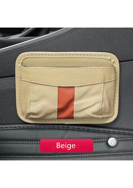 Bej Araba Saklama Çantası, Cep Telefonu Saklama Kutusu, Yapışkan Araba Koltuğu, Çok Fonksiyonlu Araba Saklama Çantası, Pano Asılı Çanta Malzemeleri (Yurt Dışından)