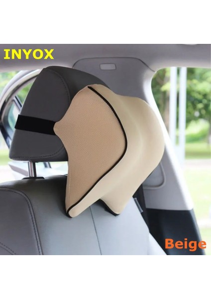 Bej Tarzı S1 Kafalık Araba Boyun Yastığı Koltuk Bel Yastığı Otomatik Sırt Baş Istirahatinde Hafızalı Köpük Kumaş Sandalye Seyahat Desteği Minder Kapakları (Yurt Dışından) fiyatları