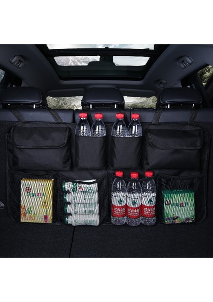 C Siyah 1 Araba Arka Koltuk Arka Saklama Çantası Çok Asılı Ağlar Cep Bagaj Çantası Organizatör Oto Istifleme Toplama Iç Aksesuar Malzemeleri (Yurt Dışından) fiyatları