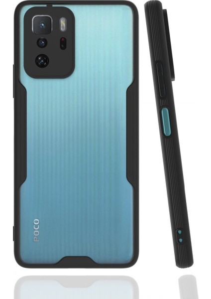 Xiaomi Poco X3 Gt Kılıf Platin Silikon - Siyah 300099