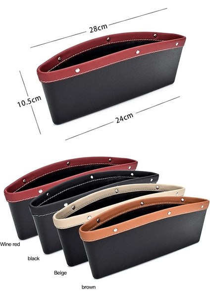 Kırmızı Araba Organizatör Depolama Araba Koltuğu Yarık Boşluk Cep Çok Fonksiyonlu Sürücü Koltuğu Catcher Bardak Tutucu Araba Aksesuarları Pu Deri (Yurt Dışından) modelleri