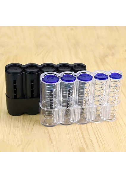 Siyah Yaratıcı Depolama Paraları Çanta Saklama Kutusu Euro Madeni Para Dağıtıcı Madeni Para Tutacağı Kılıf Yüksek Li Cüzdan Sahipleri Para Kasaları (Yurt Dışından) indirimleri