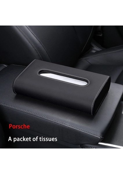 Porsche Araba Doku Kutusu Deri Koltuk Peçete Kutusu Iç Aksesuarları Logosu Özelleştirilmiş Bmw Audi Mercedes Toyota Lexus Renault (Yurt Dışından)