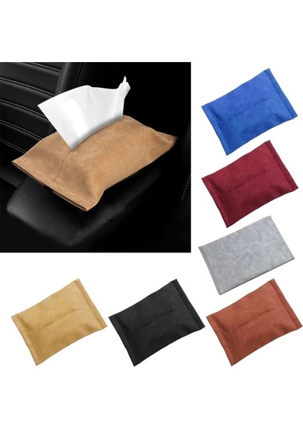 Kahverengi Peçete Doku Organizatör Kılıfı Tüm Araba Modellerine Uygulanır Klipsli Peçete Asma Braketi Koltuk Arkası Elastik Kayışlı (Yurt Dışından) fiyatları