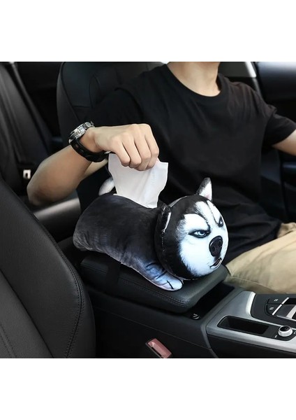 Stil 4 Araba Doku Kutusu Araba Aksesuarları Sevimli Karikatür Peluş Doku Tutucu Kutu Kapağı Ev Dekor Kağıt Havluluk Araba Styling (Yurt Dışından)