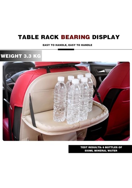 Turuncu 2 Pu Deri Ped Çanta Araba Koltuğu Arka Organizatör Katlanabilir Masa Tepsisi Seyahat Saklama Çantası Katlanabilir Yemek Masası Araba Koltuğu Saklama Çantası (Yurt Dışından) fırsatları