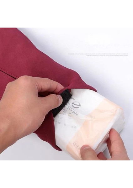 Kahverengi Peçete Doku Organizatör Kılıfı Tüm Araba Modellerine Uygulanır Klipsli Peçete Asma Braketi Koltuk Arkası Elastik Kayışlı (Yurt Dışından) indirimleri