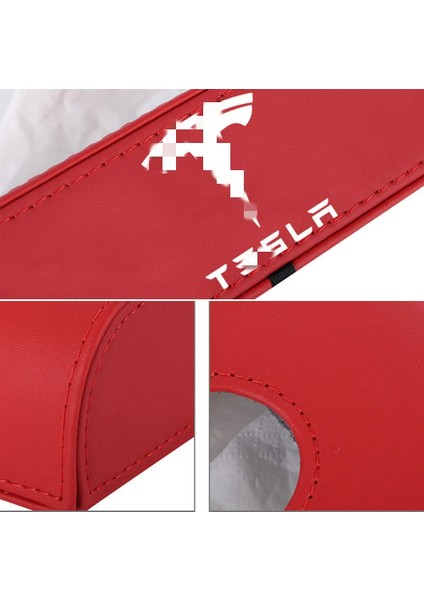 Siyah Tesla Model 3 Için Yeni Kağıt Mendil Kutusu Model Y Model S Model x Kırmızı Siyah Araba Dinlenme Kutusu, Araba Doku Kutusu (Yurt Dışından) modelleri