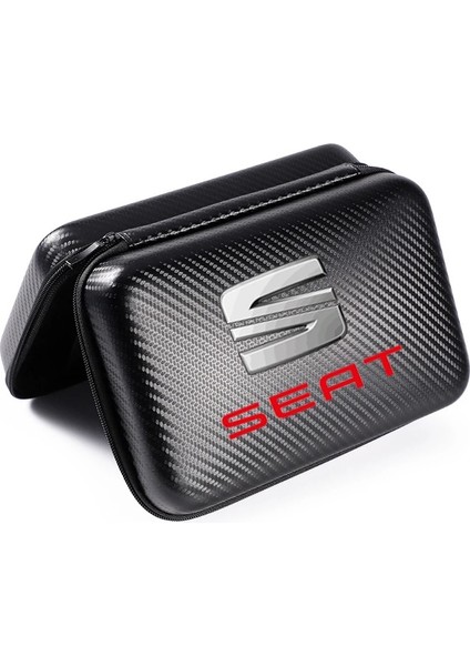 Siyah Çok Işlevli Karbon Fiber Araba Sürüş Malzemeleri Toledo Leon Exeo Mk3 Mk2 5f Ateca Altea Bolero Salsa Tango Için Saklama Çantası (Yurt Dışından)